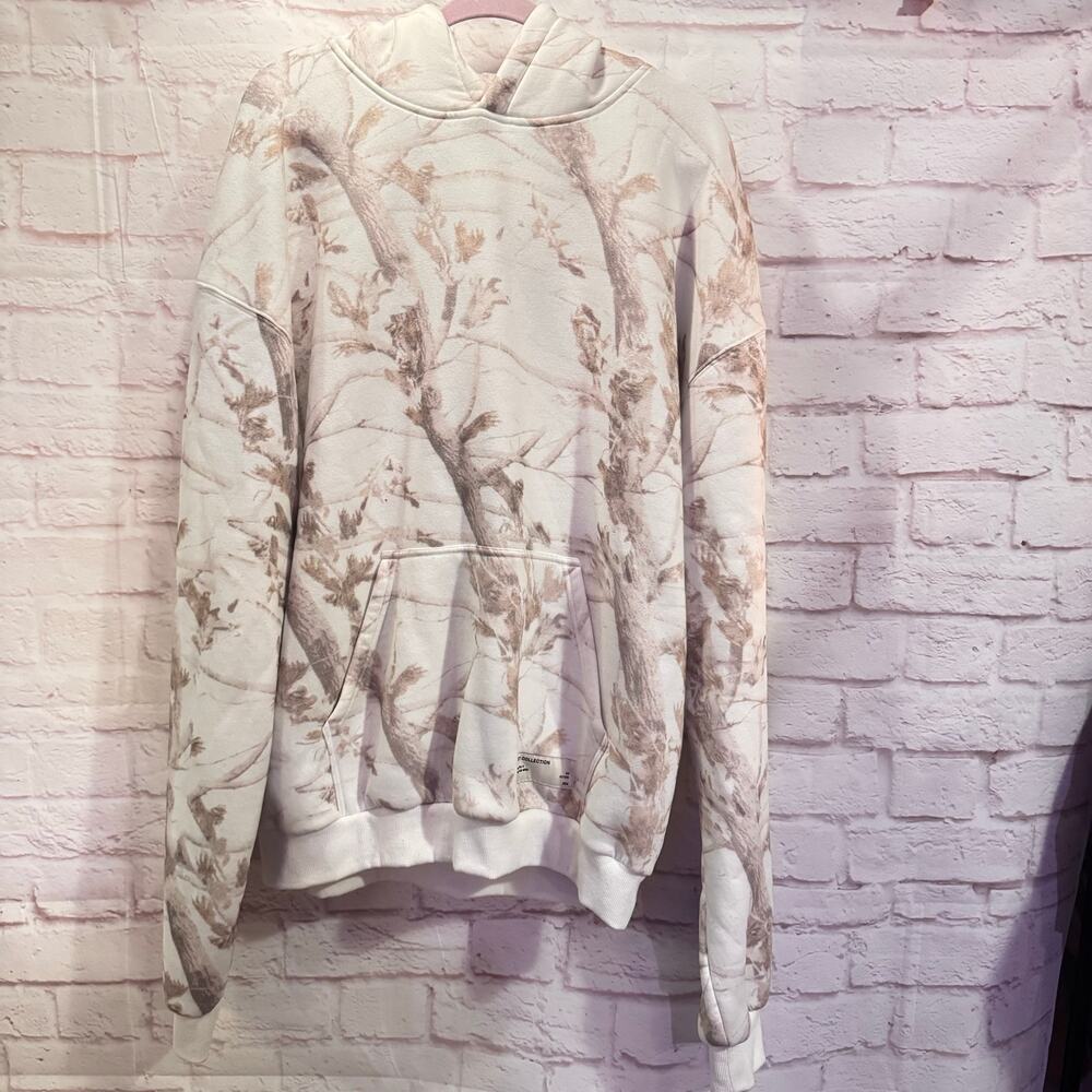 Comfrt sz 2XL oversized thick hoodie cream/light brown Camo #fallvibes #comfy